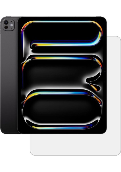 Apple iPad Pro 13 2024 Uyumlu Ön Koruma Cam Ekran Koruyucu (Şeffaf) NT-111298