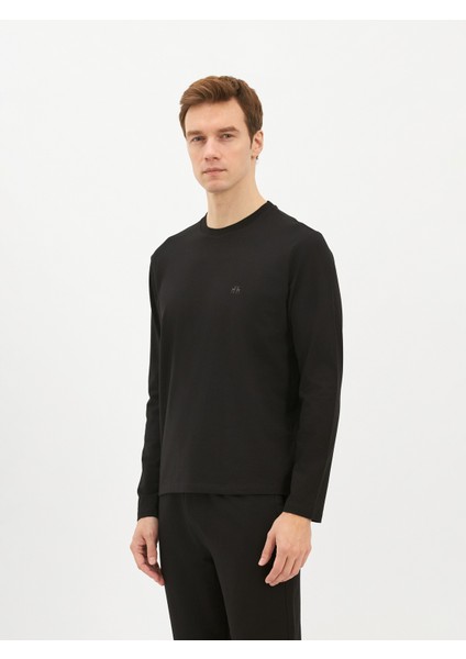 Erkek Regular Fıt Tişört-Siyah fiyatları