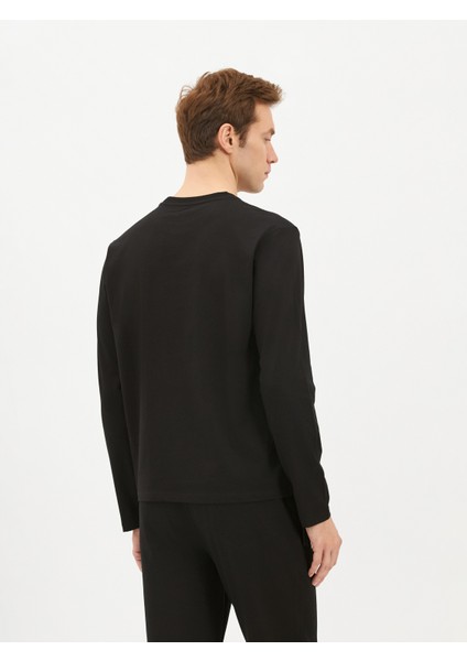 Erkek Regular Fıt Tişört-Siyah fırsatları