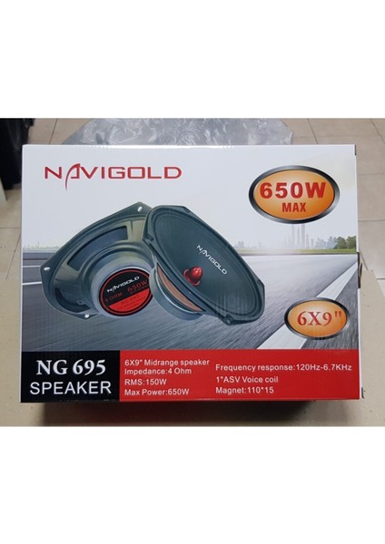 NG685 Oval 650 W 150 Rms Kurşun Göbek Midrange Takımı
