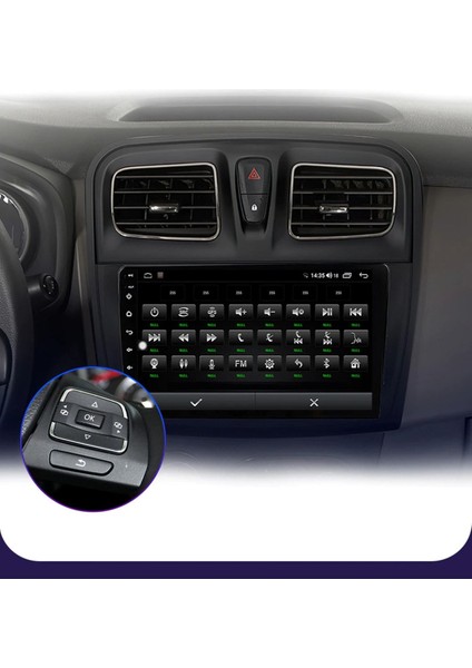 Renault Symbol 2013-2020 Android Multimedya Carplay 9 Inc IPS Ekran Hd 2gb Ram /32GB Kamera Hediyel indirimleri