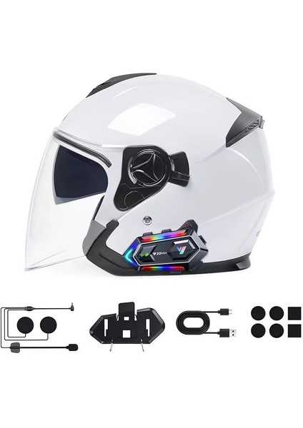 Y20 Max Kablosuz Bluetooth Motosiklet Kask Intercom - Çift Telefon Destekli Ipx6 Su Geçirmez