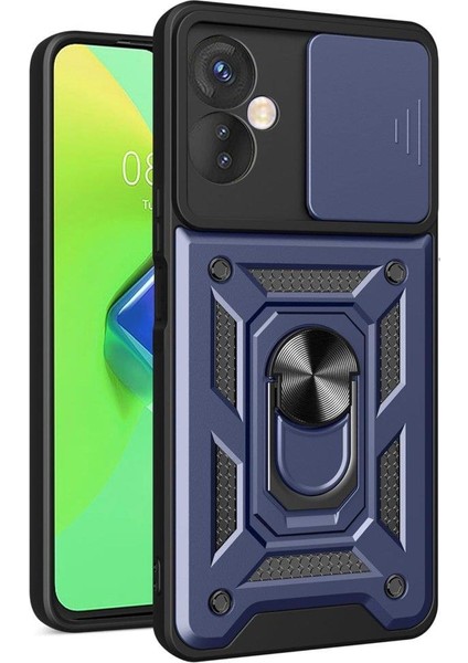 Infinix Hot 30 4g Ile Uyumlu Kılıf Kamera Korumalı Sürgülü Yüzüklü Standlı Tank fiyatları