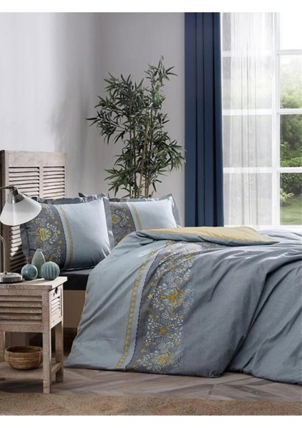 Ranforce Çift Kişilik Nevresim Takımı Brodats Antrasit