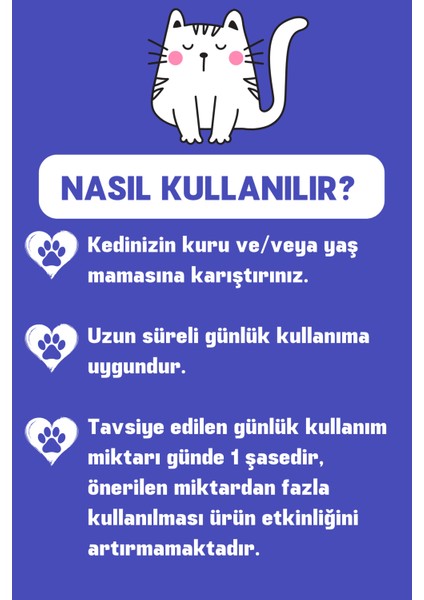 AIM30 Kedilerin Böbrek Sağlığının Korunmasına Katkıda Bulunan Toz Gıda Takviyesi