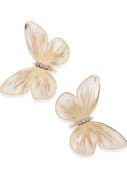 Metamorfoz Gold Kelebek Asimetrik Küpe fırsatları