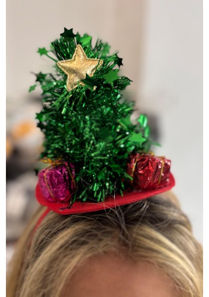 Yılbaşı Süslü Çam Agacı 3 Boyutlu Parti Tacı fiyatları