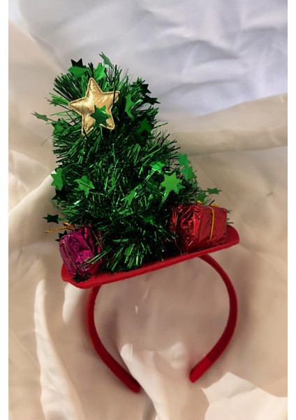 Yılbaşı Süslü Çam Agacı 3 Boyutlu Parti Tacı fırsatları