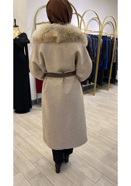 Alpaca Kadın Manto Vizon-Bej modelleri
