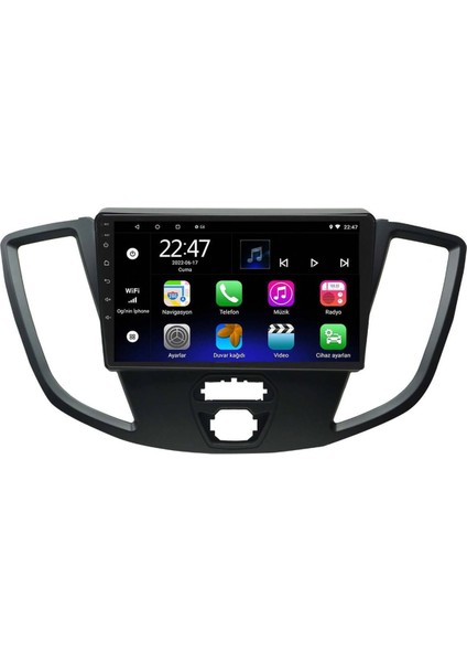 Araç Multimedya Cihazı - 2 32 / IPS 9 Inch Ekran - Navigasyon - Carplay - Ford Transit 15 18 - Vsr modelleri