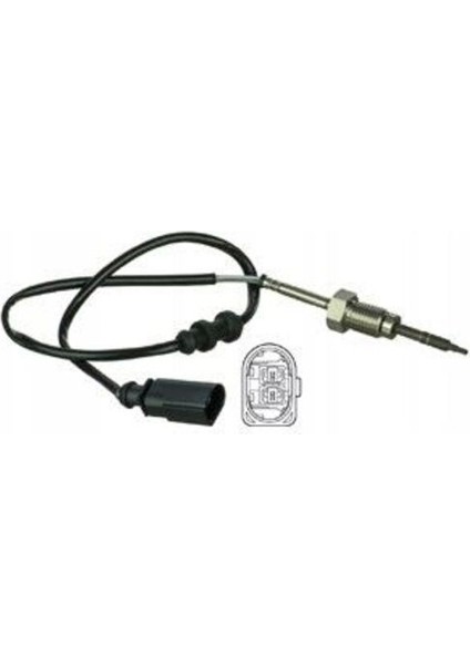 TS30036 Egzoz Sıcaklık Sensörü Audi A6 09-11 Exeo 09-14 Siyah 03L906088AB