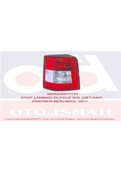 511123 Stop Lambası Sol Partner Berlingo Bagaj Kapı Çift Kapı Duysuz 03 08 Orta Seffaf 735318917