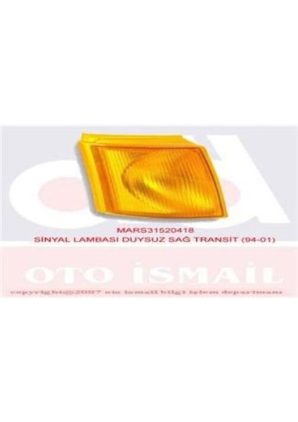 520418 Sinyal Lambası Ön Sağ Transit T12 T15 92-01 Duysuz Sarı 1063533