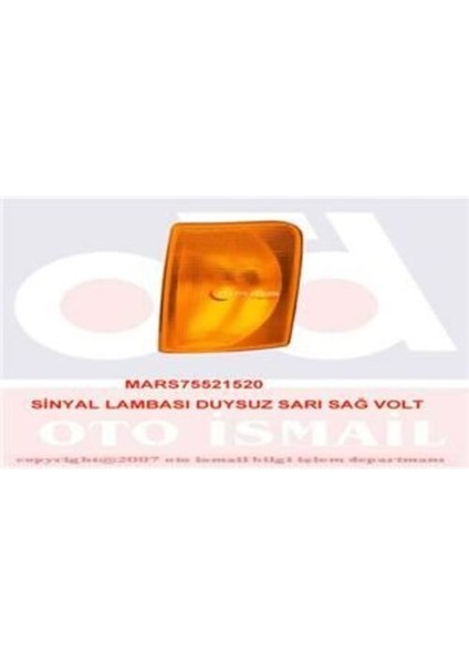 521520 Sinyal Lambası Sağ Duysuz Sarı Volt LT35 98 04 2D0953042