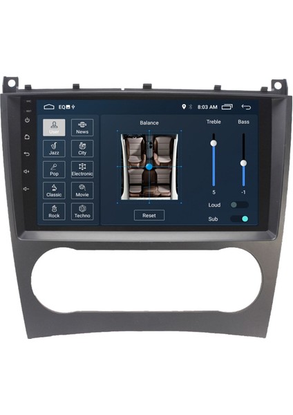 Mercedes Clk W208-W209 Android Carplay Navigasyon Multimedya Ekran Teyp 2gb Ram 16GB HDD