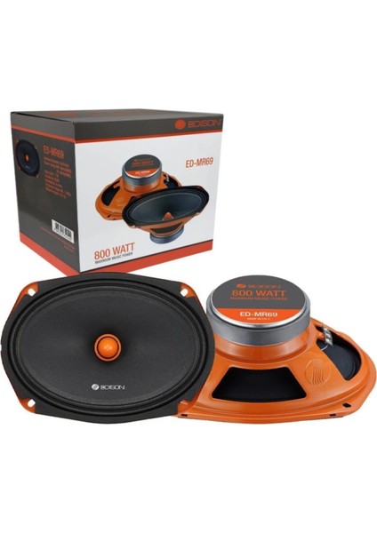 Oto Mıdrange Oval 6x9 800W 80W Rms 2 Adet Edıson ED-MR69