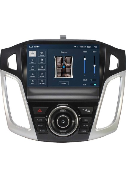 Araç Multimedya Cihazı - 2+32 / QLED 10 Inch Ekran - Navigasyon - Carplay - Ford Focus 3 4 - Vsr fiyatları
