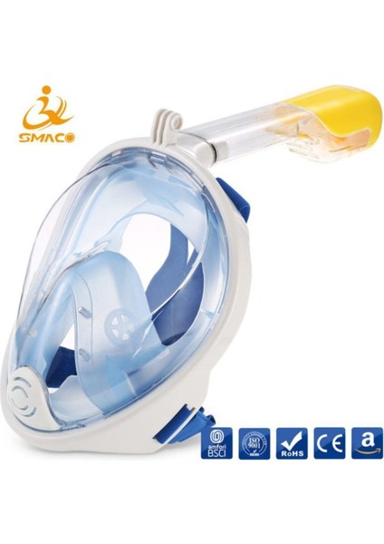 Full Face Şnorkel Dalış Maske Tam Yüz Anti-Sis ve Sızıntı L/xl