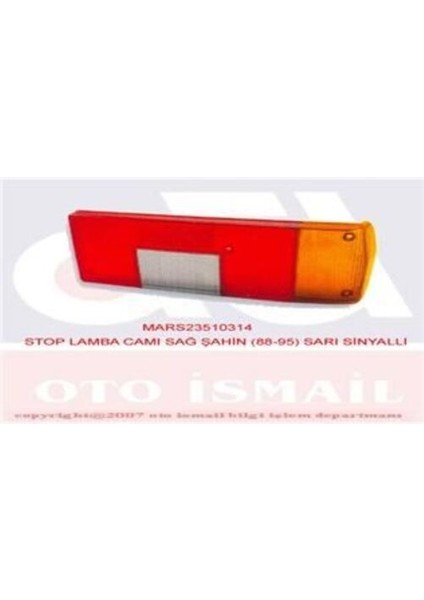 510314 Stop Lambası Camı Sağ Şahin 88- 510314
