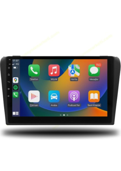 Mazda 3 2004-2009 Uyumlu 9 Inç 4-32 GB Multimedya Kamera modelleri
