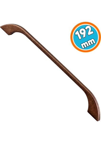 Eskitme Antik Bakır Metal Mobilya Mutfak Dolabı Dolap Kulpu Kulbu Kulpları 192 mm - 192.2 cm