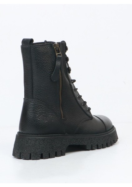Geillis Deri Siyah Outdoor Kadın Bot 102 23845