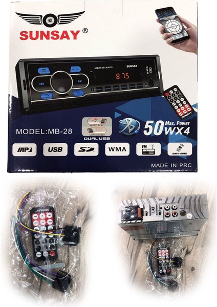 Yüksek Performanslı Sunsay Mb-28 Oto Teyp: Müzik Deneyiminizi Yeniden Tanımlayın!