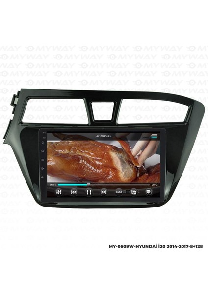 Hyundai I20 Uyumlu Android 12 Multimedya Carplay 4gb RAM+64GB HDD 2014-2017 Navigasyon Ekran