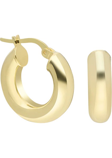 Kalın Halka Küpe 717053 Gold