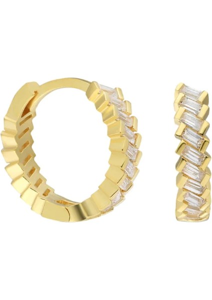 Kristal Halka Küpe 717043 Gold