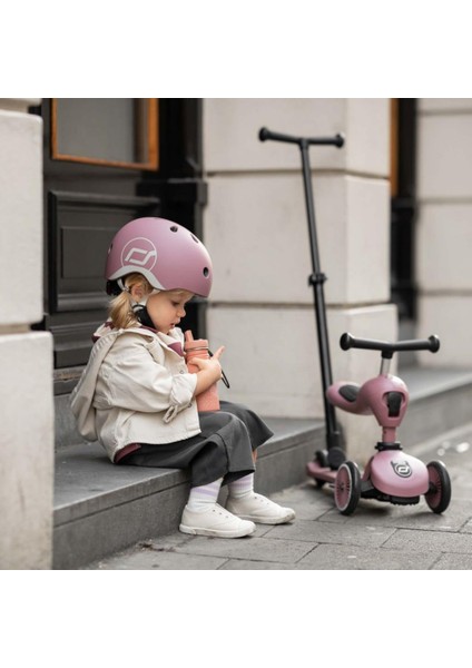 Scoot And Ride Push And Go Ebeveyn Kontrollü Çocuk Scooter Wildberry 240527-00069