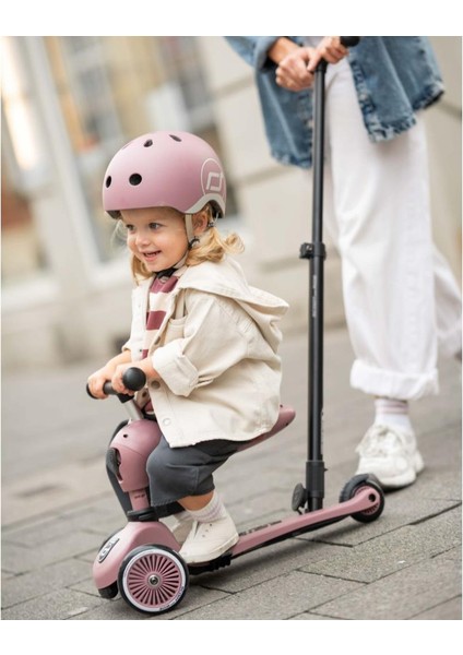 Scoot And Ride Push And Go Ebeveyn Kontrollü Çocuk Scooter Wildberry 240527-00069