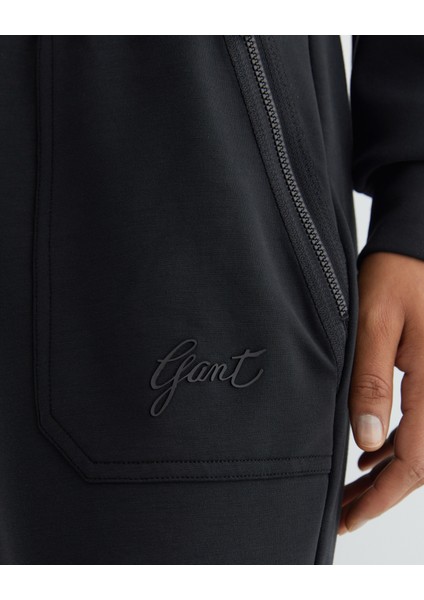 Kadın Siyah Regular Fit Logolu Eşofman Altı 42624316T.5