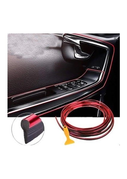 Araç Içi Dekoratif Torpido ve Kapı Döşeme Fitili Neon Ip 5 Metre