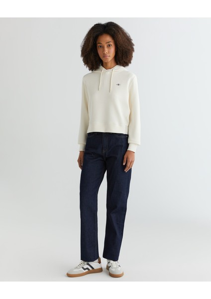 Kadın Krem Regular Fit Kapüşonlu Sweatshirt 42524317T.113 modelleri