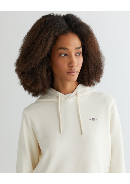 Kadın Krem Regular Fit Kapüşonlu Sweatshirt 42524317T.113 fırsatları