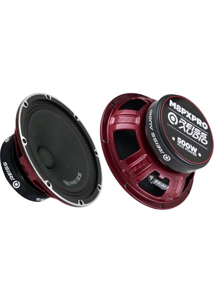 Reiss Audio 20 cm Midrange RS-M8PX Pro Series Kapaklı Çifti Değeri 1000 Wat 400 Rms Takım Fiyatı