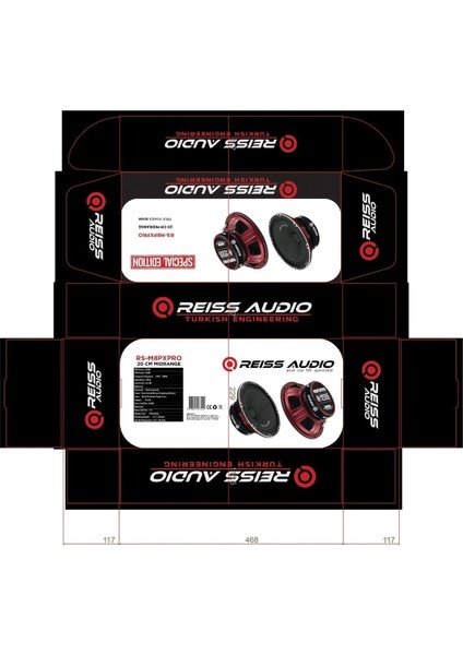 Reiss Audio 20 cm Midrange RS-M8PX Pro Series Kapaklı Çifti Değeri 1000 Wat 400 Rms Takım Fiyatı modelleri