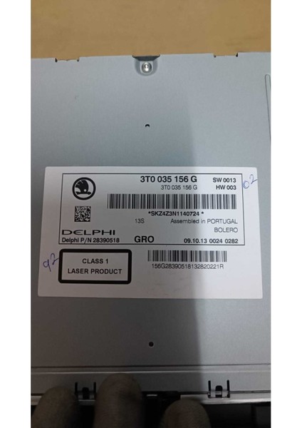 Skoda Süperb 14-15 Uyumlu Orijinal Bolero Teyp 3T0035156G fiyatları