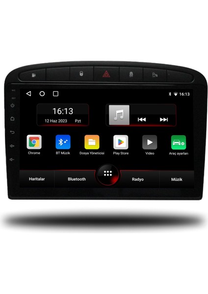 Peugeot 308 Android Carplay Multimedya 2007-2013 4gb Ram + 64GB Hafıza + 8 Çekirdek