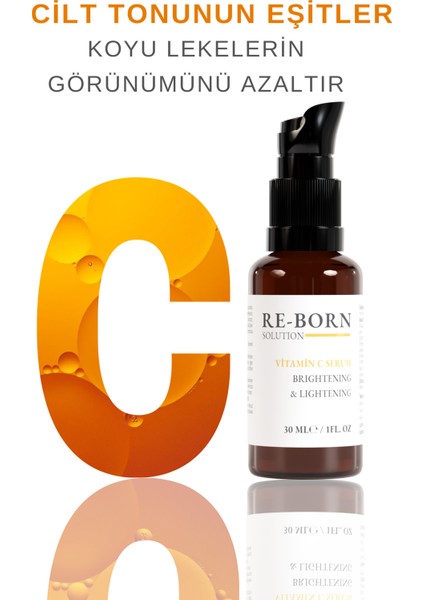 ReBorn Solution Aydınlatıcı ve Ton Eşitleyici C Vitamin Bakım Serumu 30 ml %15 Ascorbic Acid & B5 %2 fiyatları