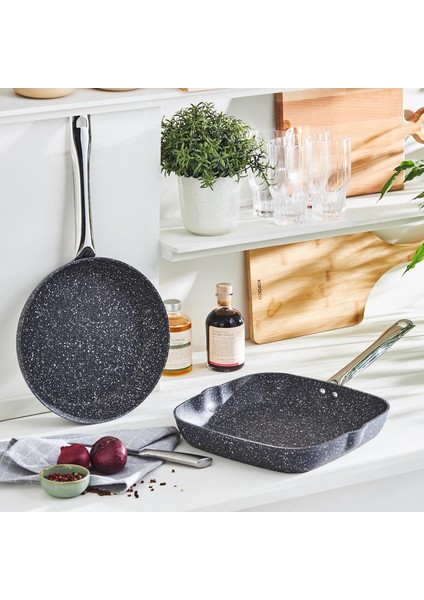 Biogranit Navy Stone Grill Tava Set
