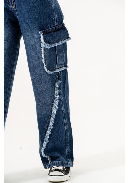 Kız Çocuk Pis Dikişli Kargo Cepli Pantolon G2169 fiyatları