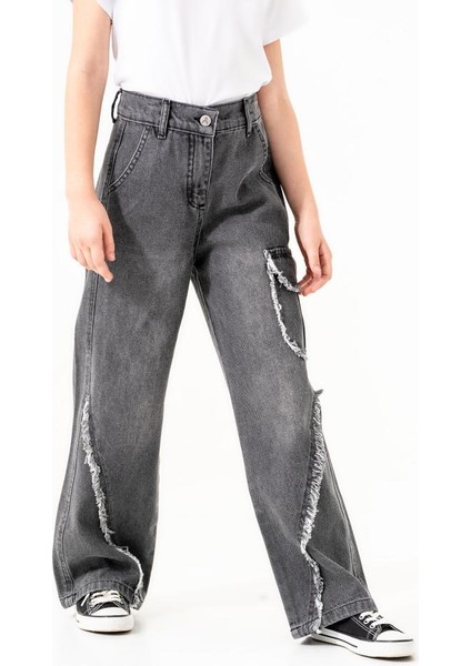 Kız Çocuk Pis Dikişli Kargo Cepli Pantolon G2169 modelleri