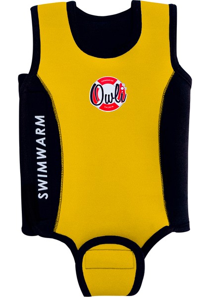 Swimwarm Üşütmeyen Bebek Mayosu Sarı - Siyah