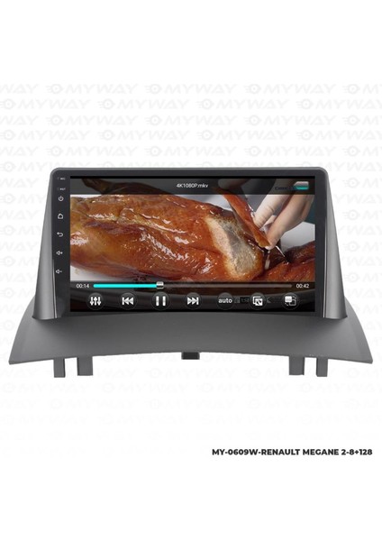 Renault Megane 2 Android 12 Multimedya Carplay 4gb RAM+64GB HDD Navigasyon Ekran