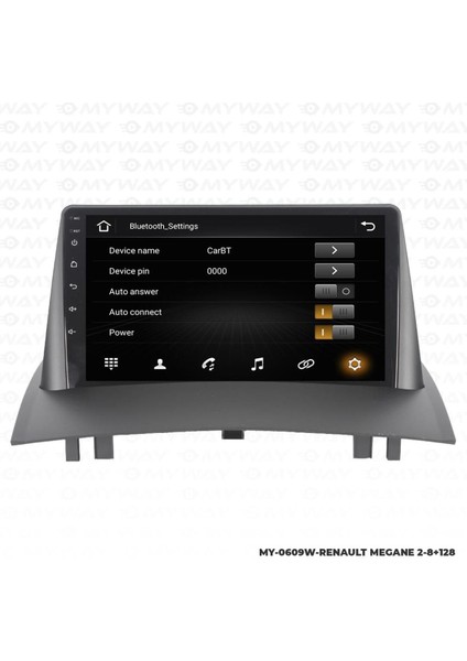 Renault Megane 2 Android 12 Multimedya Carplay 4gb RAM+64GB HDD Navigasyon Ekran modelleri