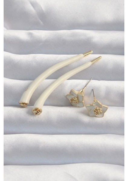 Pirinç Krem Renk Botega Küpe fiyatları