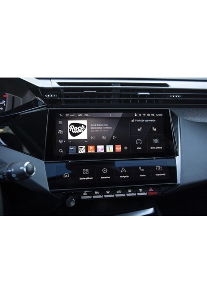Peugeot 408 Gt Uyumlu Multimedya ve Klima Paneli Ekran Koruyucu Kırılmaz Şeffaf Temperli Nano Cam