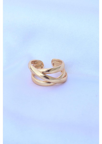 Pirinç Gold Renk Ayarlanabilir Sarmal Yüzük fiyatları